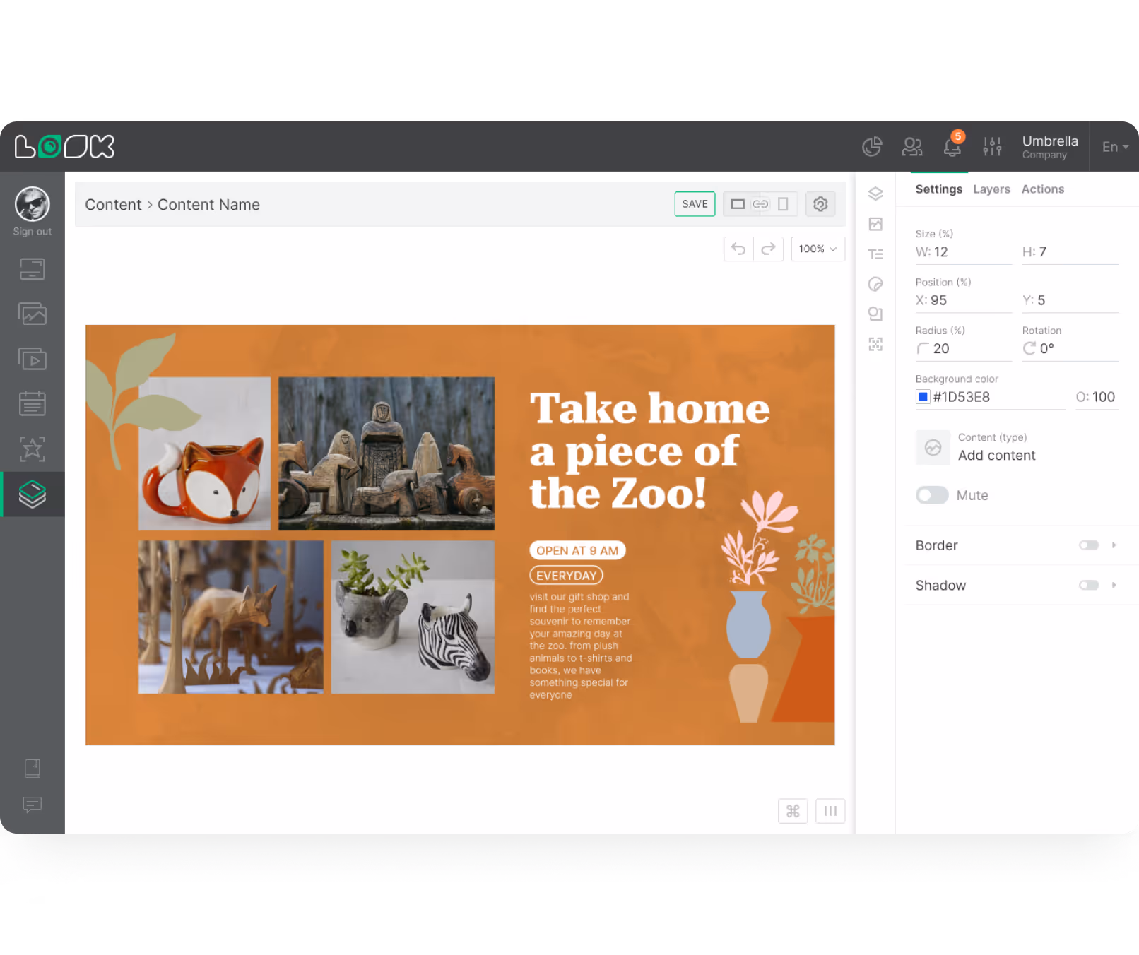 Content Creator Entertaiment Dashboard Screenshot